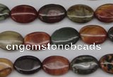 CPJ401 15 inches 10*14mm oval picasso jasper gemstone beads