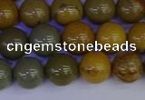 CPJ453 15.5 inches 10mm round wildhorse picture jasper beads