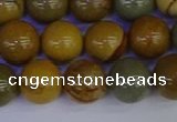 CPJ454 15.5 inches 12mm round wildhorse picture jasper beads