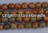 CPJ460 15.5 inches 4mm round African picture jasper beads