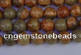 CPJ461 15.5 inches 6mm round African picture jasper beads