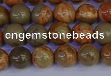 CPJ462 15.5 inches 8mm round African picture jasper beads