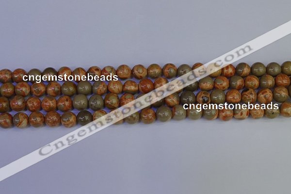 CPJ462 15.5 inches 8mm round African picture jasper beads