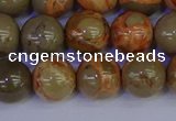 CPJ464 15.5 inches 12mm round African picture jasper beads