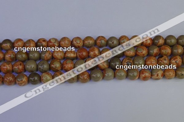 CPJ464 15.5 inches 12mm round African picture jasper beads