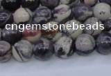 CPJ602 15.5 inches 8mm round purple striped jasper beads wholesale