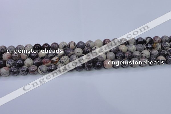 CPJ603 15.5 inches 10mm round purple striped jasper beads wholesale