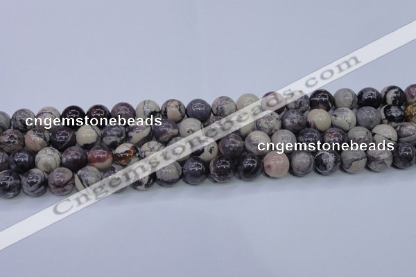 CPJ605 15.5 inches 14mm round purple striped jasper beads wholesale