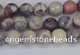 CPJ611 15.5 inches 6mm faceted round purple striped jasper beads