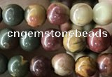 CPJ633 15.5 inches 4mm round picasso jasper beads wholesale