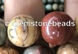 CPJ637 15.5 inches 12mm round picasso jasper beads wholesale