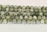 CPJ703 15.5 inches 10mm round greeting pine jasper beads