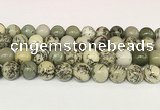 CPJ704 15.5 inches 12mm round greeting pine jasper beads