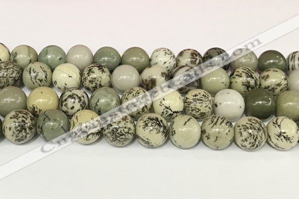 CPJ704 15.5 inches 12mm round greeting pine jasper beads