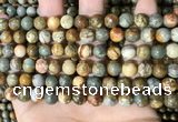 CPJ708 15.5 inches 8mm round rocky butte picture jasper beads