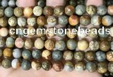 CPJ709 15.5 inches 10mm round rocky butte picture jasper beads