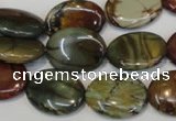 CPJ85 15.5 inches 15*20mm oval picasso jasper gemstone beads