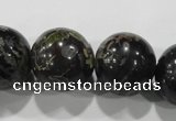 CPM07 15.5 inches 18mm round plum blossom jade beads wholesale