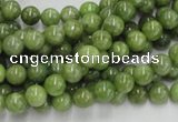 CPO01 15.5 inches 6mm round olivine gemstone beads wholesale