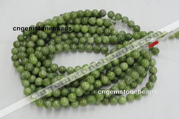 CPO02 15.5 inches 8mm round olivine gemstone beads wholesale