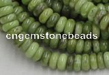 CPO06 15.5 inches 4*10mm rondelle olivine gemstone beads wholesale