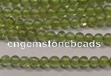 CPO100 15 inches 2mm round natural peridot beads wholesale