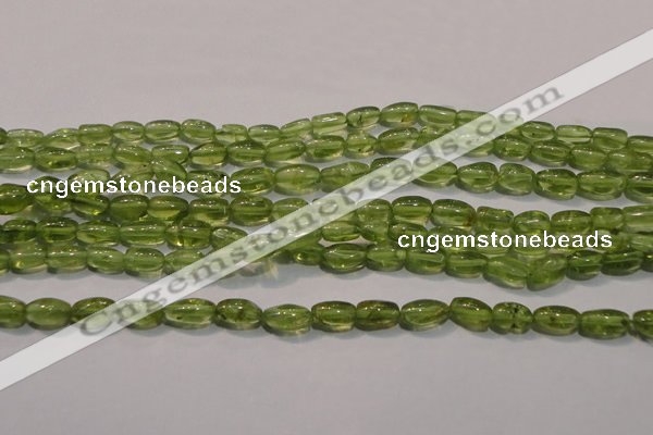 CPO111 15 inches 4*7mm rice natural peridot beads wholesale