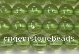 CPO133 15.5 inches 4mm round natural peridot beads wholesale