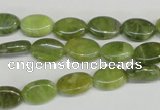 CPO33 15.5 inches 8*12mm oval olivine gemstone beads wholesale