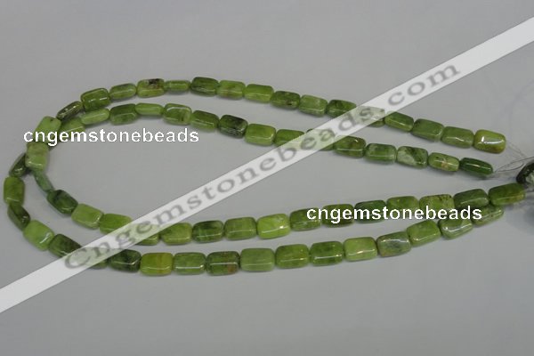 CPO35 15.5 inches 8*12mm rectangle olivine gemstone beads wholesale