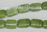 CPO36 15.5 inches 10*14mm rectangle olivine gemstone beads wholesale