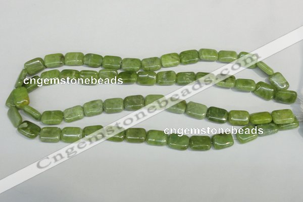 CPO36 15.5 inches 10*14mm rectangle olivine gemstone beads wholesale