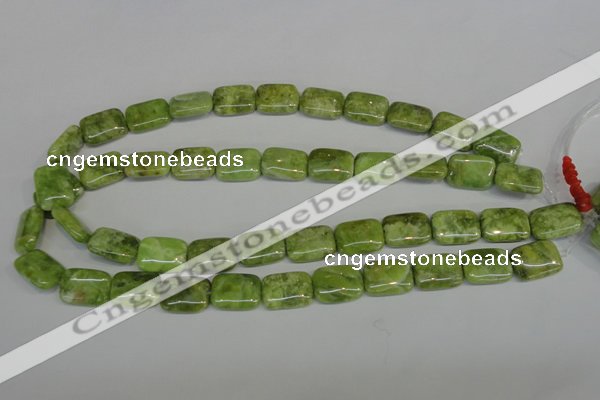 CPO37 15.5 inches 13*18mm rectangle olivine gemstone beads wholesale