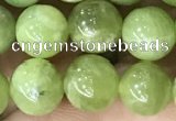 CPO45 15.5 inches 8mm round natural olivine gemstone beads