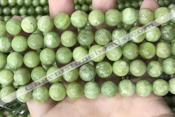 CPO46 15.5 inches 10mm round natural olivine gemstone beads