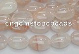 CPQ10 15.5 inches 10*14mm oval natural pink quartz beads wholesale