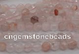 CPQ201 15.5 inches 4mm faceted round natural pink quartz beads