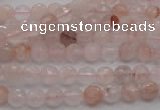 CPQ202 15.5 inches 6mm faceted round natural pink quartz beads