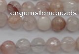 CPQ204 15.5 inches 10mm faceted round natural pink quartz beads