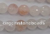 CPQ205 15.5 inches 12mm faceted round natural pink quartz beads