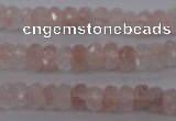 CPQ211 15.5 inches 5*8mm faceted rondelle natural pink quartz beads