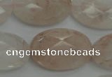 CPQ222 15.5 inches 20*30mm faceted oval natural pink quartz beads