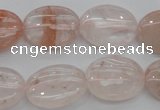 CPQ241 15.5 inches 15*20mm oval natural pink quartz beads