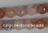 CPQ25 15.5 inches 12mm faceted round natural pink quartz beads