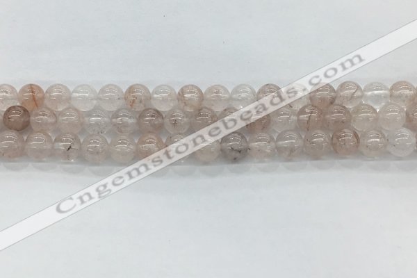 CPQ251 15.5 inches 6mm round natural pink quartz beads wholesale