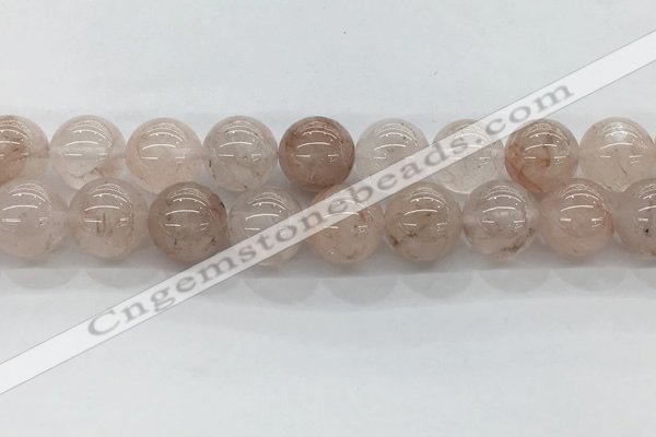 CPQ256 15.5 inches 16mm round natural pink quartz beads wholesale