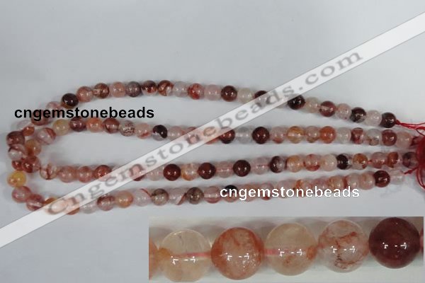 CPQ29 15.5 inches 8mm round natural pink quartz beads wholesale