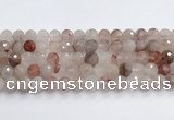 CPQ321 15.5 inches 12mm faceted round pink quartz beads