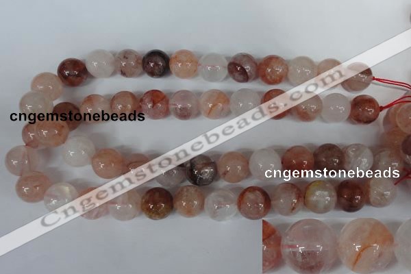 CPQ33 15.5 inches 16mm round natural pink quartz beads wholesale