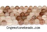 CPQ344 15.5 inches 12mm round pink quartz gemstone beads